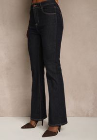 Renee - Niebieskie Jeansy Flare High Waist Salinnava. Okazja: na imprezę, na randkę, na co dzień. Stan: podwyższony. Kolor: niebieski. Styl: retro, casual, klasyczny #3