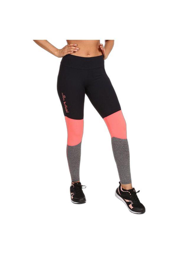 Damskie legginsy Kilpi Alexo. Kolor: różowy, szary, wielokolorowy, czarny. Sport: bieganie, narciarstwo, fitness