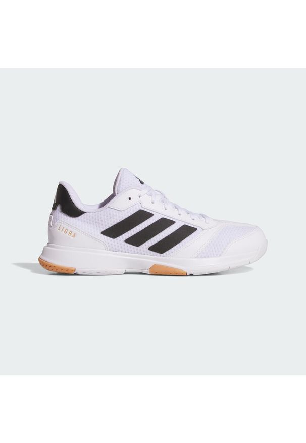 Adidas - Buty Ligra 8 IN. Kolor: biały, wielokolorowy, czarny. Materiał: materiał