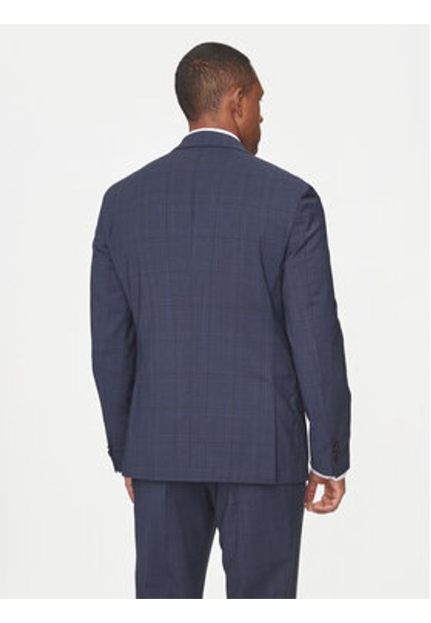 BOSS - Boss Garnitur P-Huge-2Pcs-241 50509480 Granatowy Slim Fit. Kolor: niebieski. Materiał: wełna