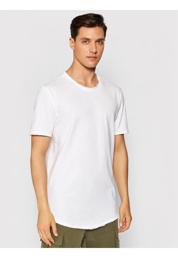 Only & Sons T-Shirt Benne 22017822 Biały Regular Fit. Kolor: biały. Materiał: bawełna