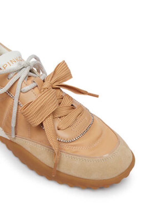 Pinko - PINKO Sneakersy Gea 02 SS0179 P076 Beżowy. Kolor: beżowy. Materiał: materiał