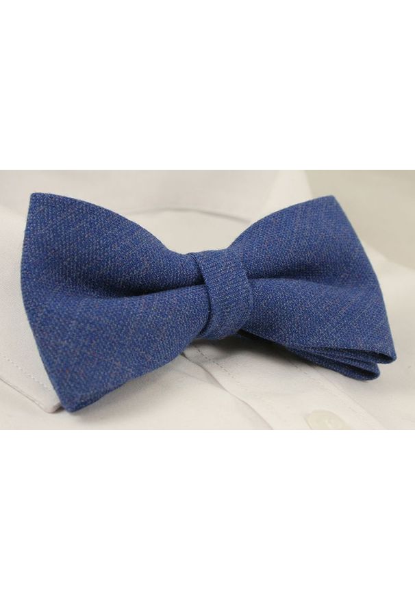 Niebieska muszka EM Men's Accessories melanż, elegancka