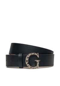 Guess Pasek Damski BW9052 P4130 Czarny. Kolor: czarny. Materiał: skóra