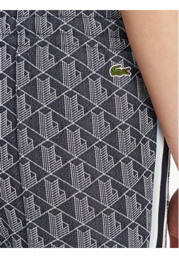 Lacoste Spodnie dresowe XF9313 Granatowy Regular Fit. Kolor: niebieski. Materiał: syntetyk, bawełna