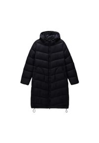 Długa kurtka damska Napapijri A-Ega. Kolor: czarny. Materiał: puch. Długość: długie. Sezon: zima. Styl: elegancki #1