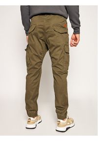 Alpha Industries Joggery Airman 188201 Zielony Tapered Fit. Kolor: zielony. Materiał: bawełna #3