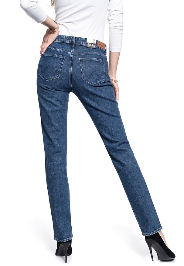 Wrangler - SPODNIE DAMSKIE WRANGLER STRAIGHT NIGHTFALL W28TWB96U 112128533