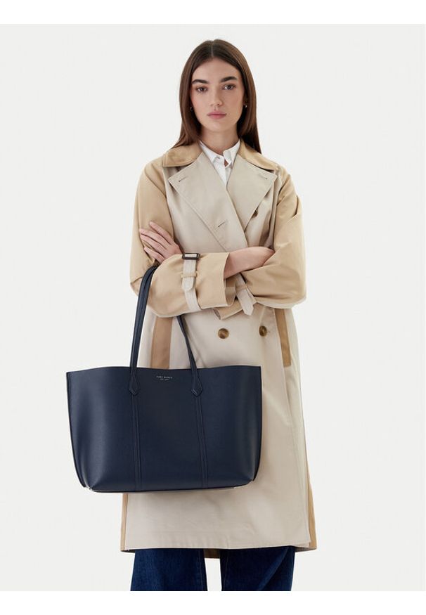 Tory Burch Torebka Perry 169476 Niebieski. Kolor: niebieski. Materiał: skórzane
