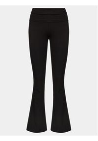 Gina Tricot Spodnie materiałowe 21671 Czarny Flare Fit. Kolor: czarny. Materiał: materiał
