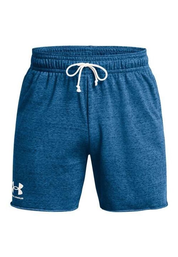 Spodnie treningowe męskie Under Armour 1382427406. Kolor: niebieski. Długość: krótkie