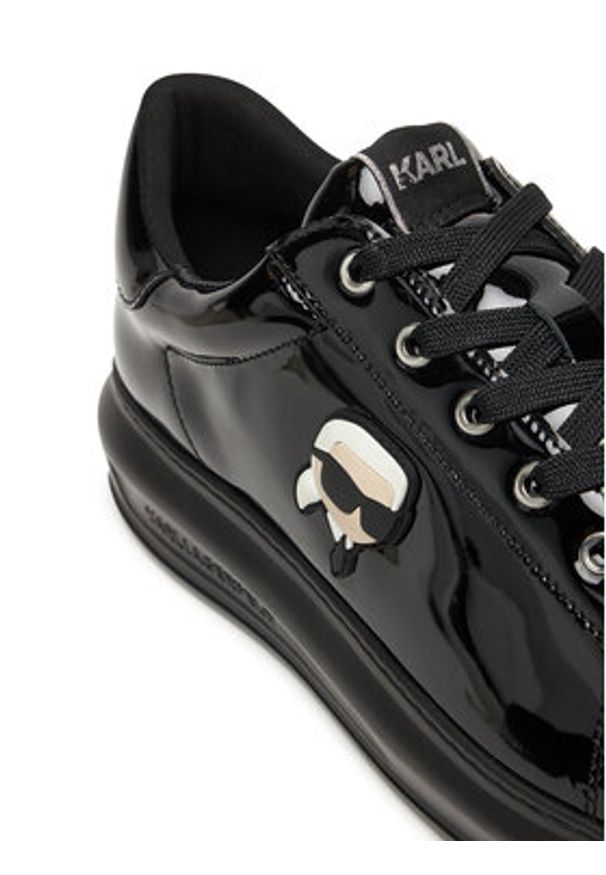 Karl Lagerfeld - KARL LAGERFELD Sneakersy KL52573N Czarny. Kolor: czarny. Materiał: skóra