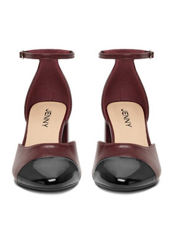 Jenny - JENNY Czółenka CEO-PX239-01 Bordowy. Kolor: czerwony. Materiał: materiał, syntetyk