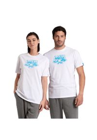 Koszulka Arena T-Shirt Logo Cotton. Kolor: biały. Materiał: jersey, bawełna. Długość rękawa: krótki rękaw. Długość: krótkie. Wzór: aplikacja