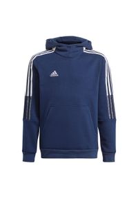 Adidas - Bluza dla dzieci adidas Tiro 21 Sweat Hoody. Kolor: niebieski