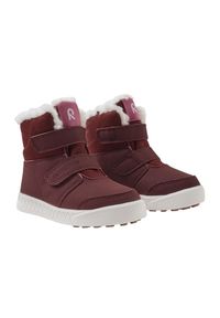 Buty zimowe ocieplane dla dziecka na rzepy Reima Pyrytys. Zapięcie: rzepy. Kolor: czerwony, wielokolorowy, różowy. Sezon: zima