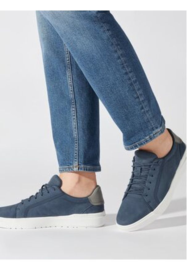 Timberland Sneakersy Seneca Bay Oxford TB0A292C2881 Granatowy. Kolor: niebieski. Materiał: skóra, nubuk