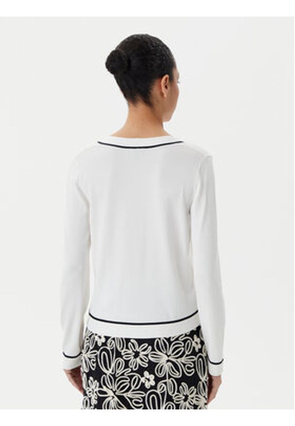 Luisa Spagnoli Kardigan Canaria 100003 Écru Regular Fit. Materiał: wiskoza, syntetyk