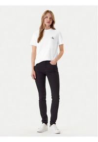 Calvin Klein Jeans Komplet 2 t-shirtów LV047C905G Biały Regular Fit. Kolor: biały. Materiał: bawełna #3