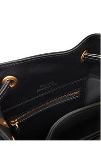 Pinko - PINKO Torebka Secchiello Mini Al 25-26 104303 A0QO Czarny. Kolor: czarny. Materiał: skórzane #6