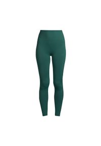 CASALL - Legginsy treningowe damskie Casall Seamless Graphical Rib High Waist. Stan: podwyższony. Kolor: zielony #1