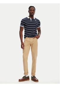 Kappa Spodnie materiałowe Gabardine 67117PW Beżowy Regular Fit. Kolor: beżowy. Materiał: bawełna