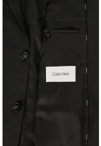 Calvin Klein Marynarka męska kolor czarny. Okazja: na co dzień. Kolor: czarny. Styl: casual, klasyczny #5