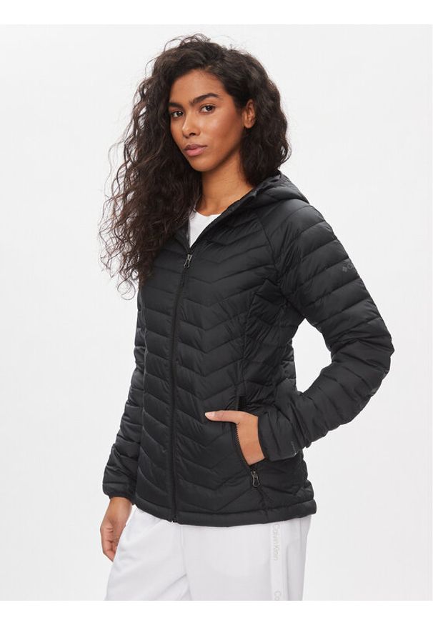 columbia - Columbia Kurtka zimowa Powder Lite 16990711 Czarny Slim Fit. Kolor: czarny. Materiał: syntetyk. Sezon: zima