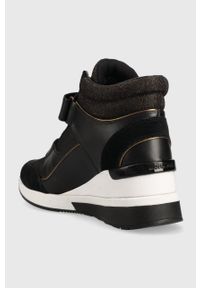 MICHAEL Michael Kors sneakersy Gentry kolor czarny 43F3GYFE3D. Nosek buta: okrągły. Zapięcie: rzepy. Kolor: czarny. Szerokość cholewki: normalna. Obcas: na koturnie #2