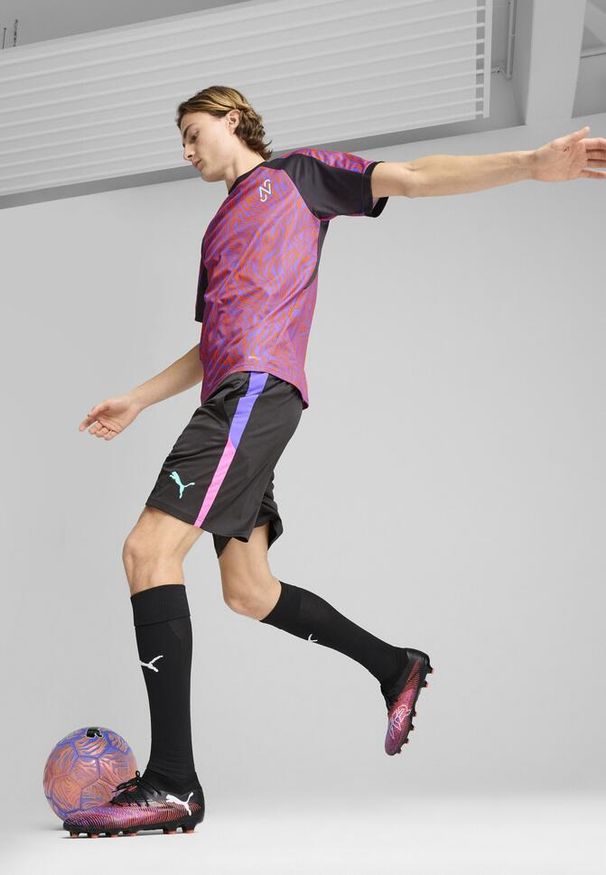 Puma - Męska koszulka piłkarska Neymar Jr Creativity PUMA. Kolor: wielokolorowy, fioletowy, szary. Sport: piłka nożna