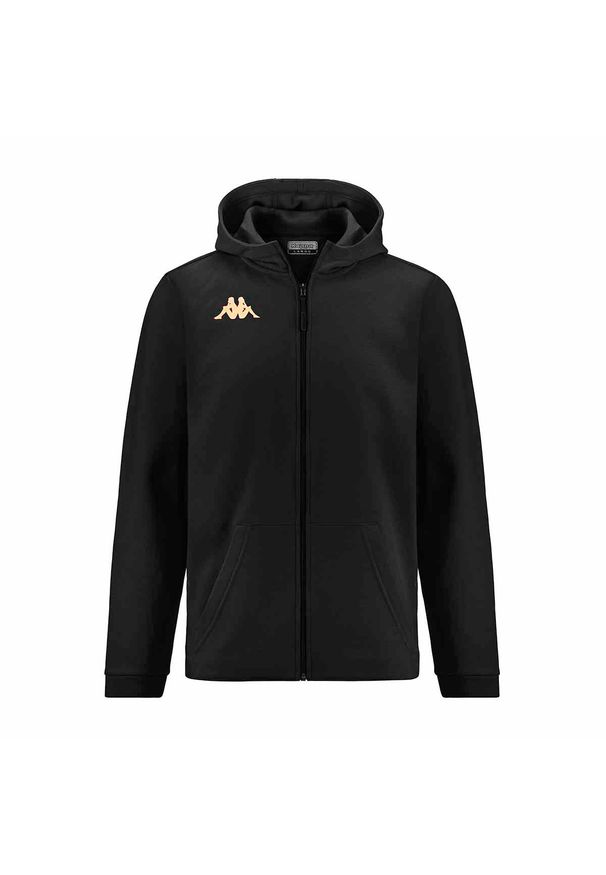 Bluza dziecięca Kappa Giordizi. Kolor: czarny. Sport: piłka nożna