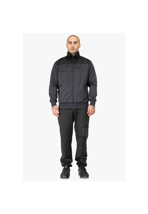 TAPOUT - Kurtka z dresu Tapout Spirit. Kolor: wielokolorowy, szary, czarny. Materiał: dresówka