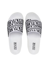 Versace Jeans Couture Klapki 78YA3SQ1 Biały. Kolor: biały