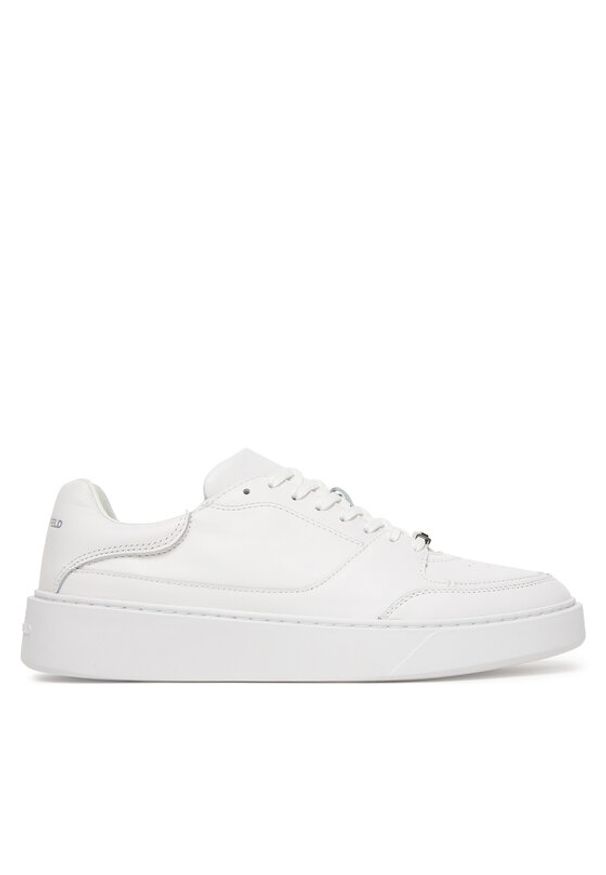 Karl Lagerfeld - KARL LAGERFELD Sneakersy Flint II KL53329 Biały. Kolor: biały. Materiał: skóra