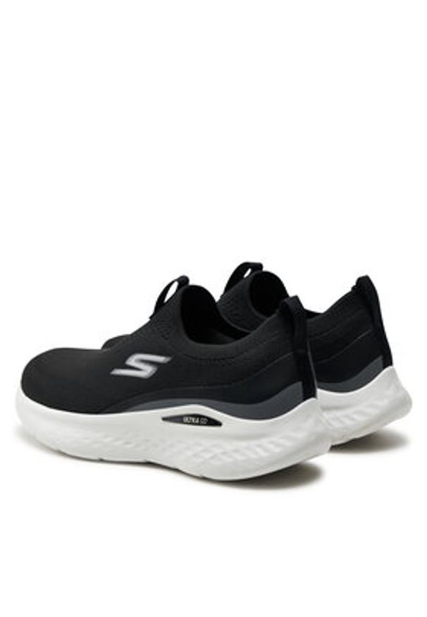 skechers - Skechers Buty do biegania Go Run Lite-Aurora Sky 129440/BKW Czarny. Kolor: czarny. Materiał: materiał, mesh. Sport: bieganie