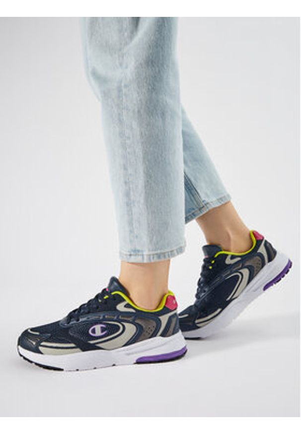 Champion Sneakersy Champ 2K Low Cut Shoe S11686-CHA-BS501 Granatowy. Kolor: niebieski. Materiał: skóra