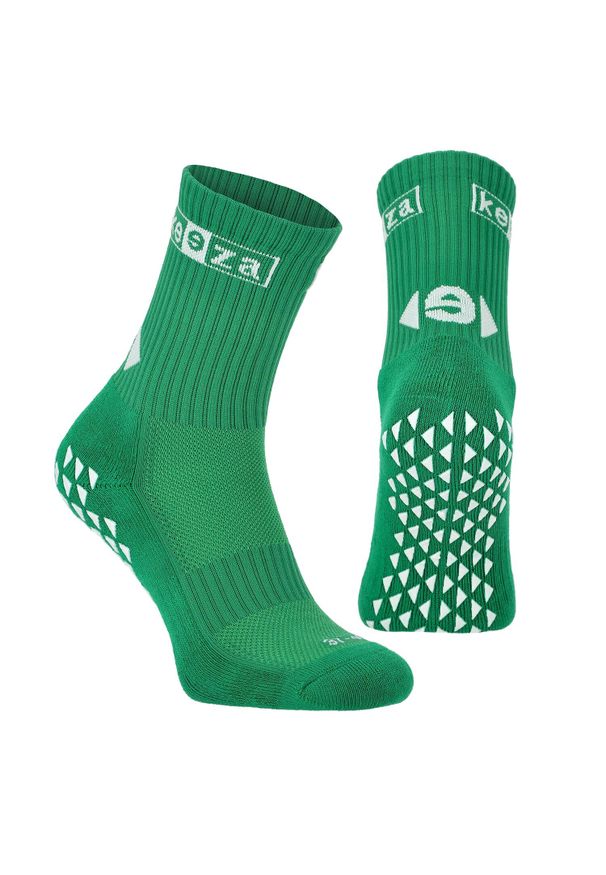 Skarpety antypoślizgowe unisex KEEZA PRO. Kolor: zielony. Sport: piłka nożna
