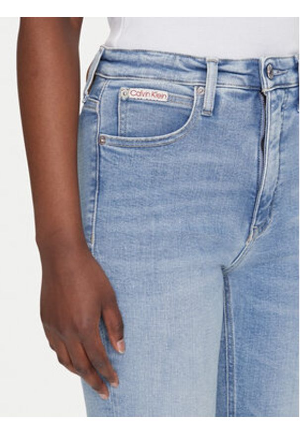 Calvin Klein Jeans Jeansy J20J225141 Niebieski Skinny Fit. Kolor: niebieski