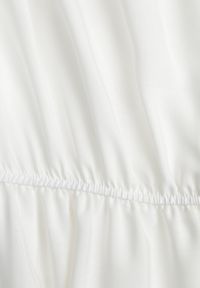 Born2be - Biała Sukienka z Wiskozy o Rozkloszowanym Kroju Folky. Okazja: na co dzień. Typ kołnierza: dekolt w kształcie V. Kolor: biały. Wzór: gładki. Typ sukienki: proste. Materiał: wiskoza. Sezon: lato. Styl: elegancki, casual. Długość: midi #6