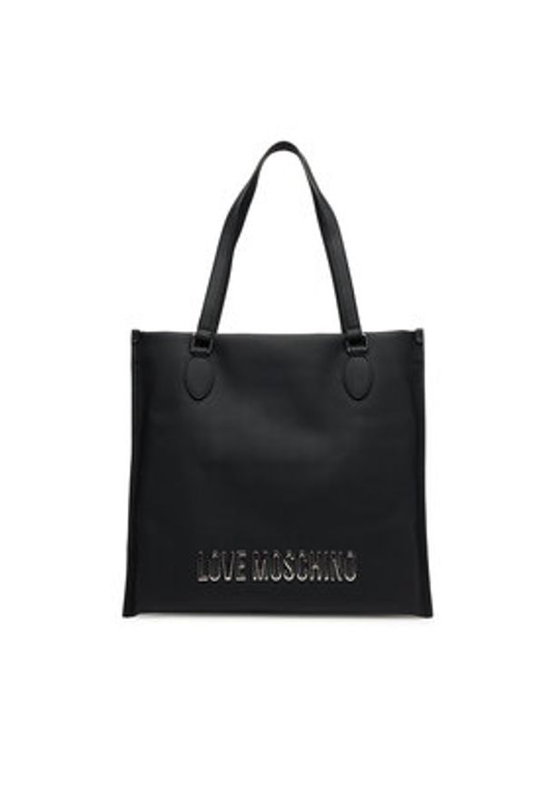 Love Moschino - LOVE MOSCHINO Torebka JC4020PP1NKD000B Czarny. Kolor: czarny. Materiał: skórzane