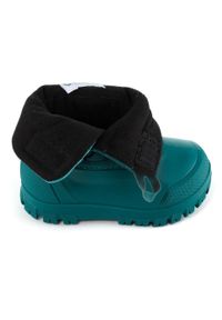 LUGIK - Buty zimowe śniegowce dla dzieci Wedze Warm. Zapięcie: rzepy. Kolor: niebieski. Szerokość cholewki: normalna. Wzór: paski. Sezon: zima. Sport: turystyka piesza