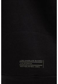 Guess - GUESS Czarna męska bluza z kapturem Emis, Rozmiar M. Okazja: na co dzień. Typ kołnierza: kaptur. Kolor: czarny. Materiał: poliester, bawełna, materiał. Styl: casual, sportowy #2