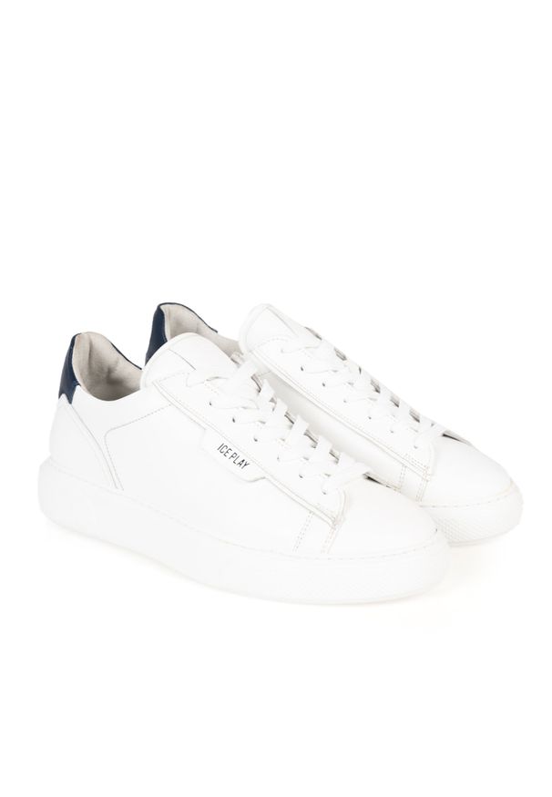 Ice Play Sneakersy | TENDER001M3L1 | Mężczyzna | Biały. Okazja: na spacer, na co dzień. Nosek buta: okrągły. Kolor: biały. Materiał: skóra. Sport: turystyka piesza