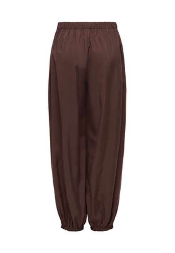 only - ONLY Spodnie materiałowe Scarly 15380514 Brązowy Relaxed Fit. Kolor: brązowy. Materiał: materiał