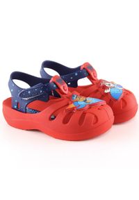 zaxy - Komfortowe sandały dziecięce pachnące czerwone Psi Patrol Zaxy JJ385044 01GR22BR. Kolor: czerwony. Materiał: guma