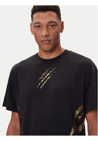 Plein Sport T-Shirt FAEC MTK8358 STE001N Czarny Loose Fit. Kolor: czarny. Materiał: bawełna. Styl: sportowy #3