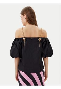 Lola Casademunt by Maite Top MS2515040 Czarny Relaxed Fit. Kolor: czarny. Materiał: bawełna #5