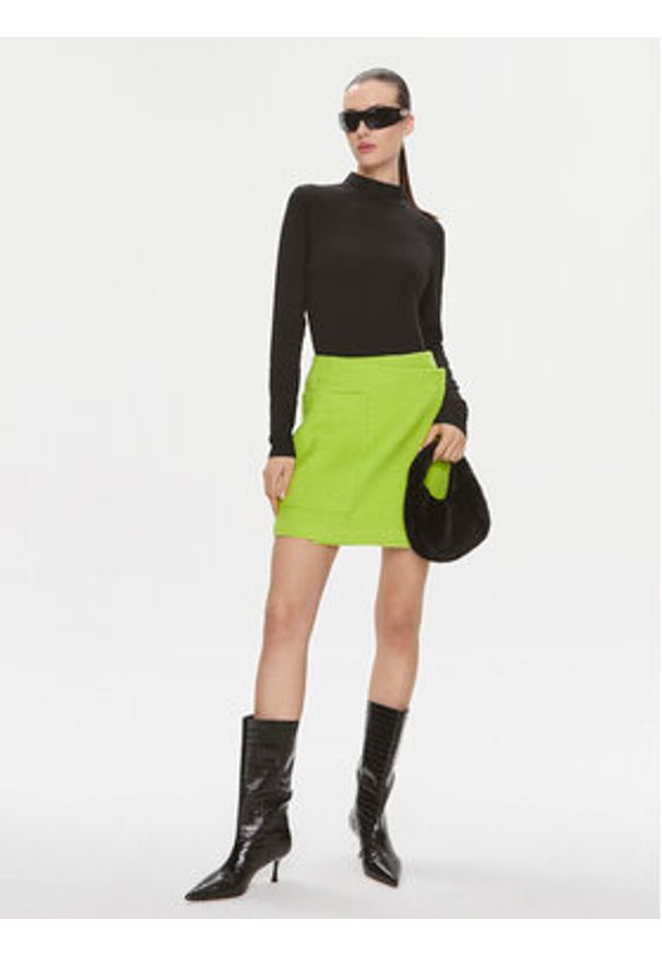 Samsoe & Samsoe - Samsøe Samsøe Spódnica mini Inez F23400012 Zielony Regular Fit. Kolor: zielony. Materiał: syntetyk