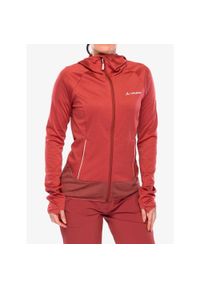 Bluza polarowa damska Vaude Tekoa Fleece Jacket II. Typ kołnierza: kaptur. Kolor: czerwony, różowy, wielokolorowy. Materiał: polar