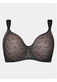 Dorina Biustonosz z fiszbiną Leila D001725LA085 Czarny. Kolor: czarny. Materiał: syntetyk